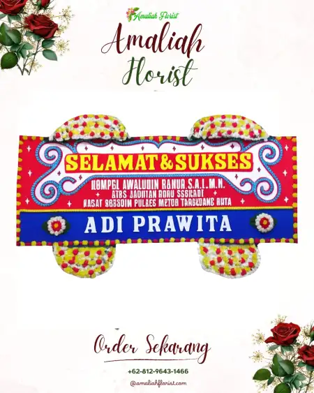 Papan Bunga Ucapan Selamat Sidomulyo Barat